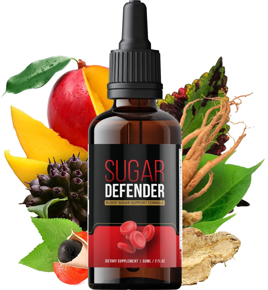 Sugar Defender Bottle and Fresh Fruits